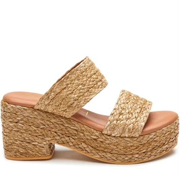 Coconuts by Matisse Tan Espadrille Platform Sandals - Picture 2 of 5